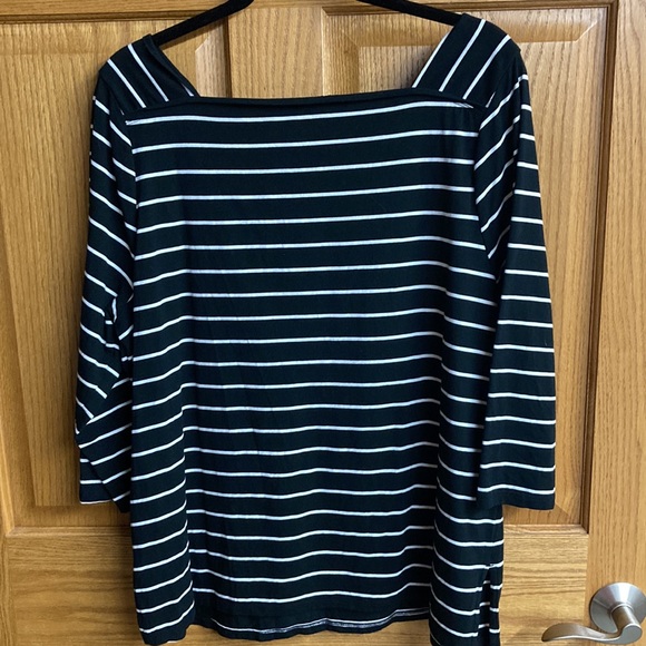 Ava & Viv plus size 3/4 sleeve striped top - Picture 5 of 5